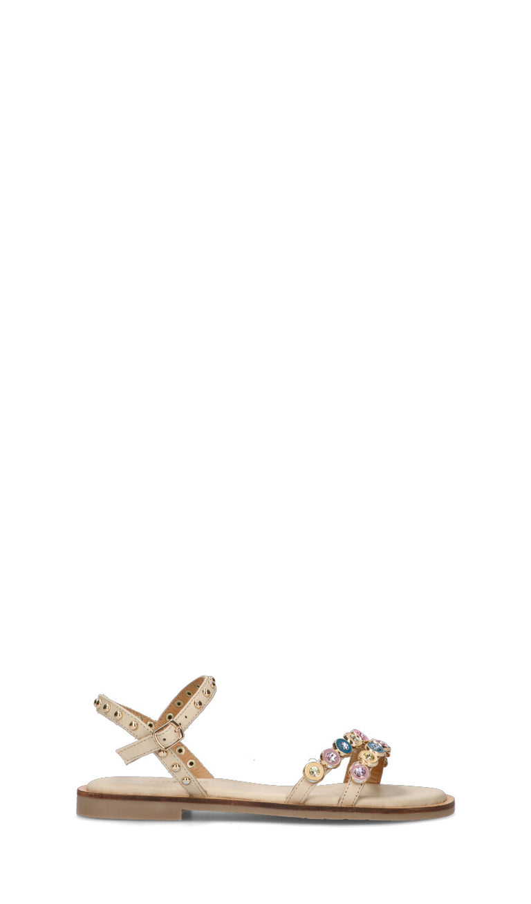 CAFéNOIR Sandalo donna beige in pelle