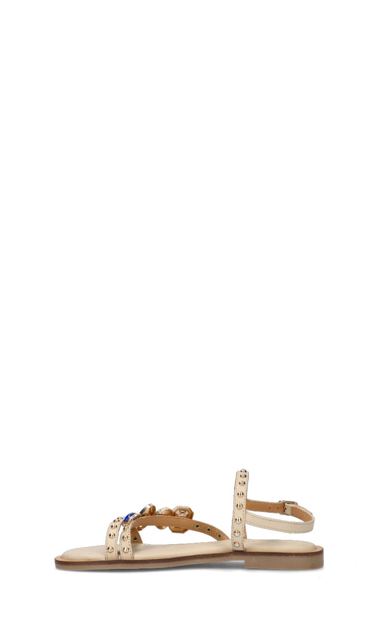 CAFéNOIR Sandalo donna beige in pelle