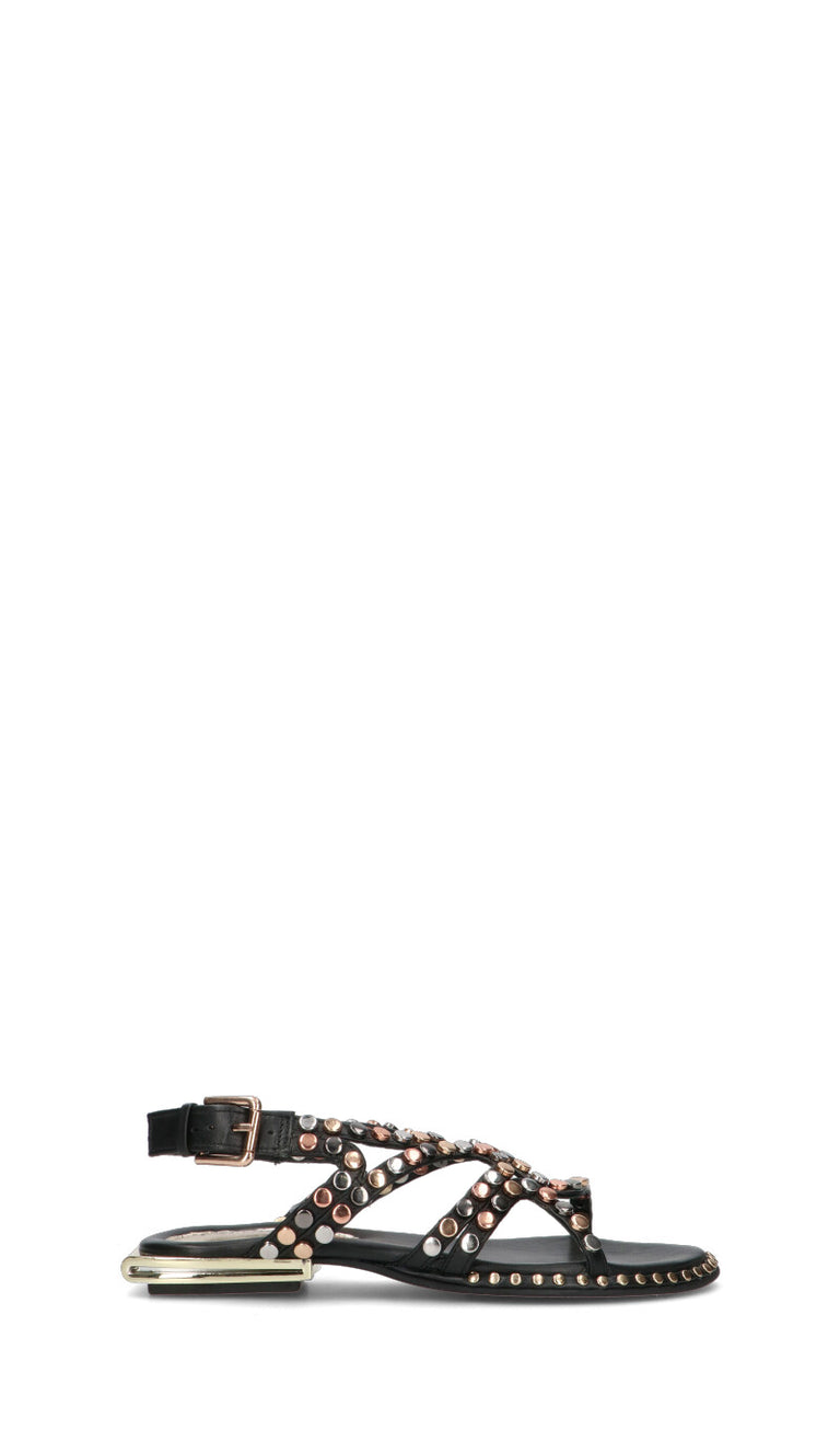 CAFéNOIR Sandalo donna nero in pelle