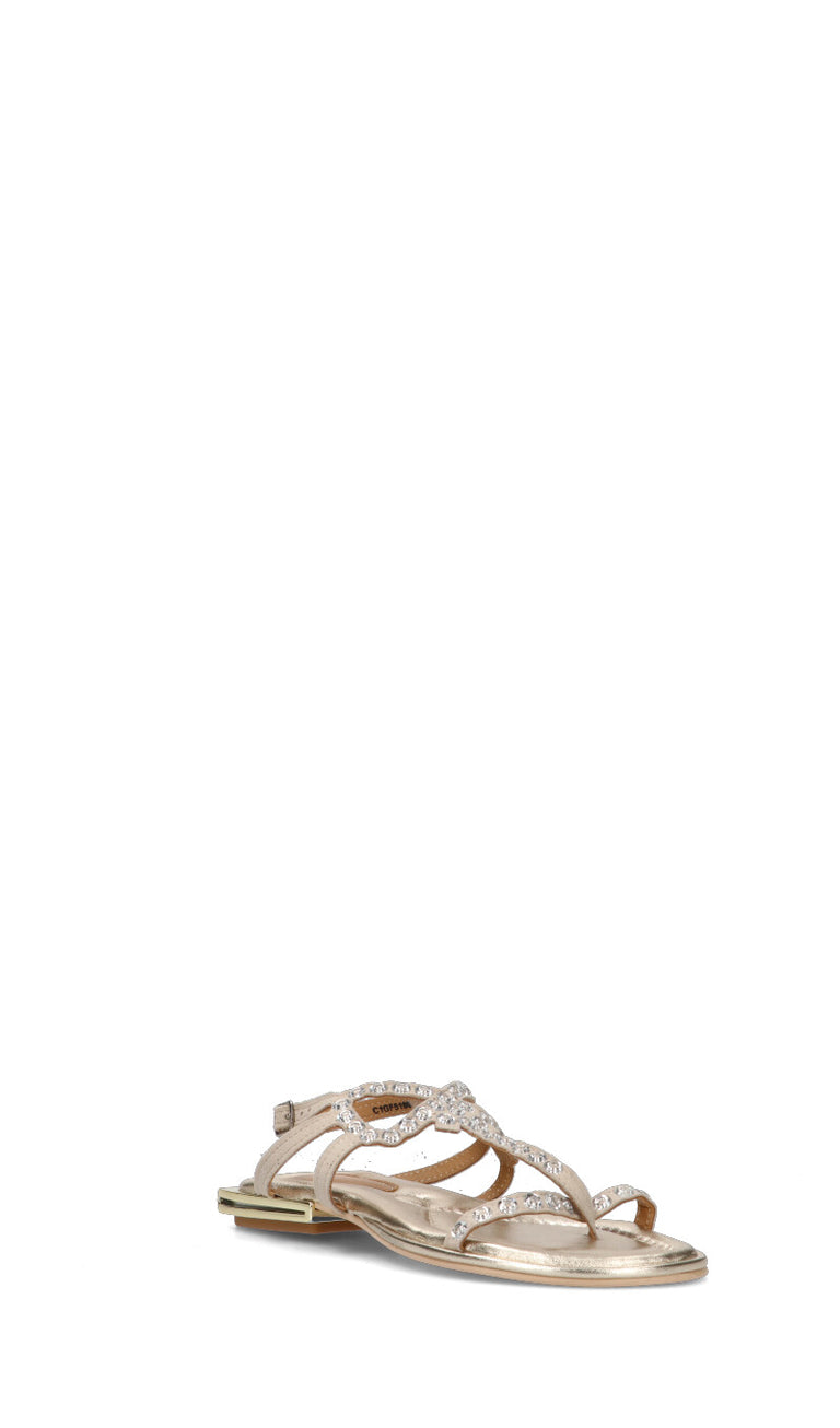 CAFéNOIR Sandalo donna beige in suede