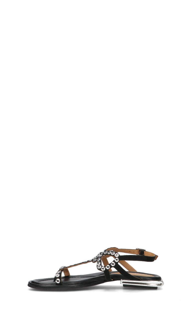 CAFéNOIR Sandalo donna nero in pelle