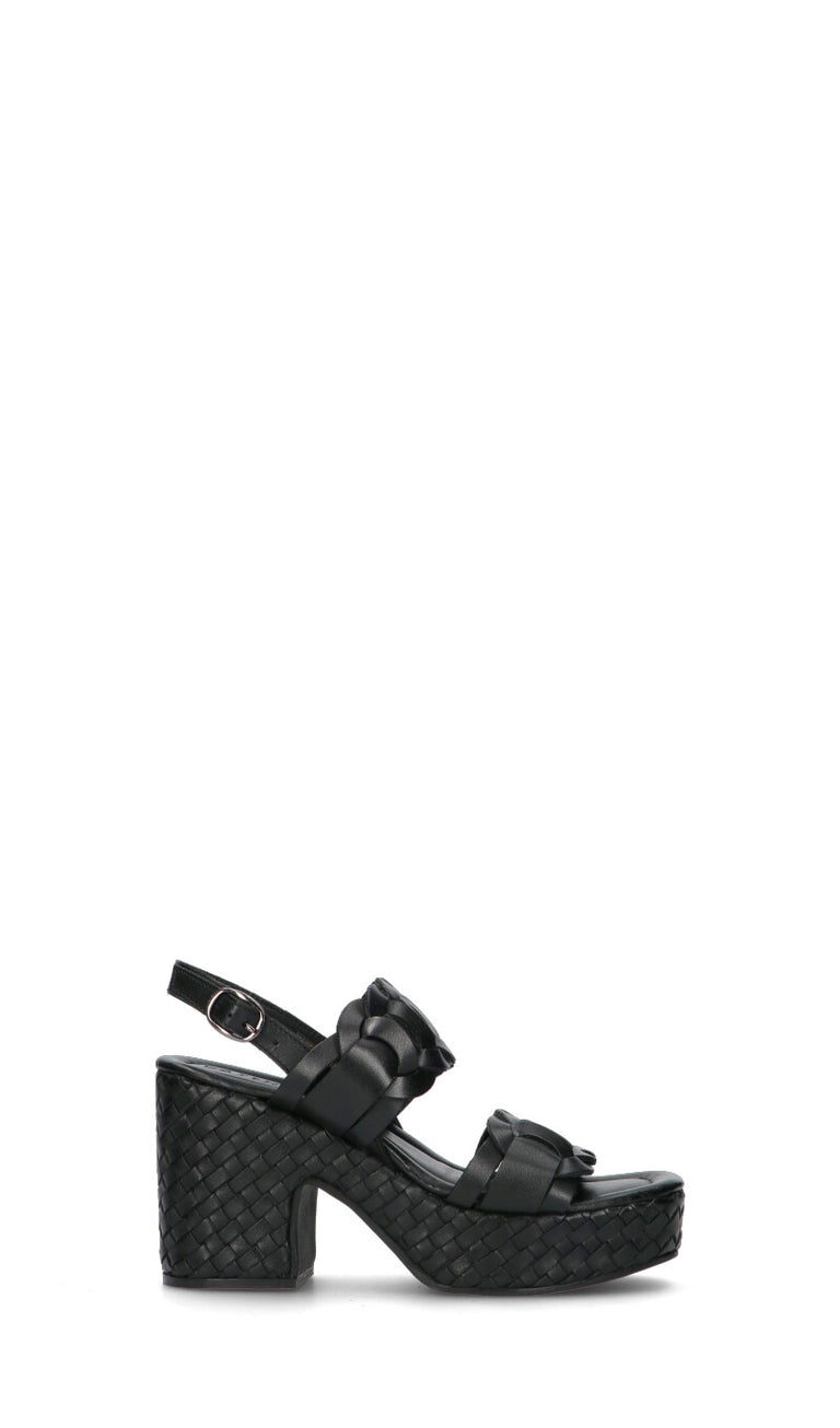 CAFéNOIR Sandalo donna nero in pelle