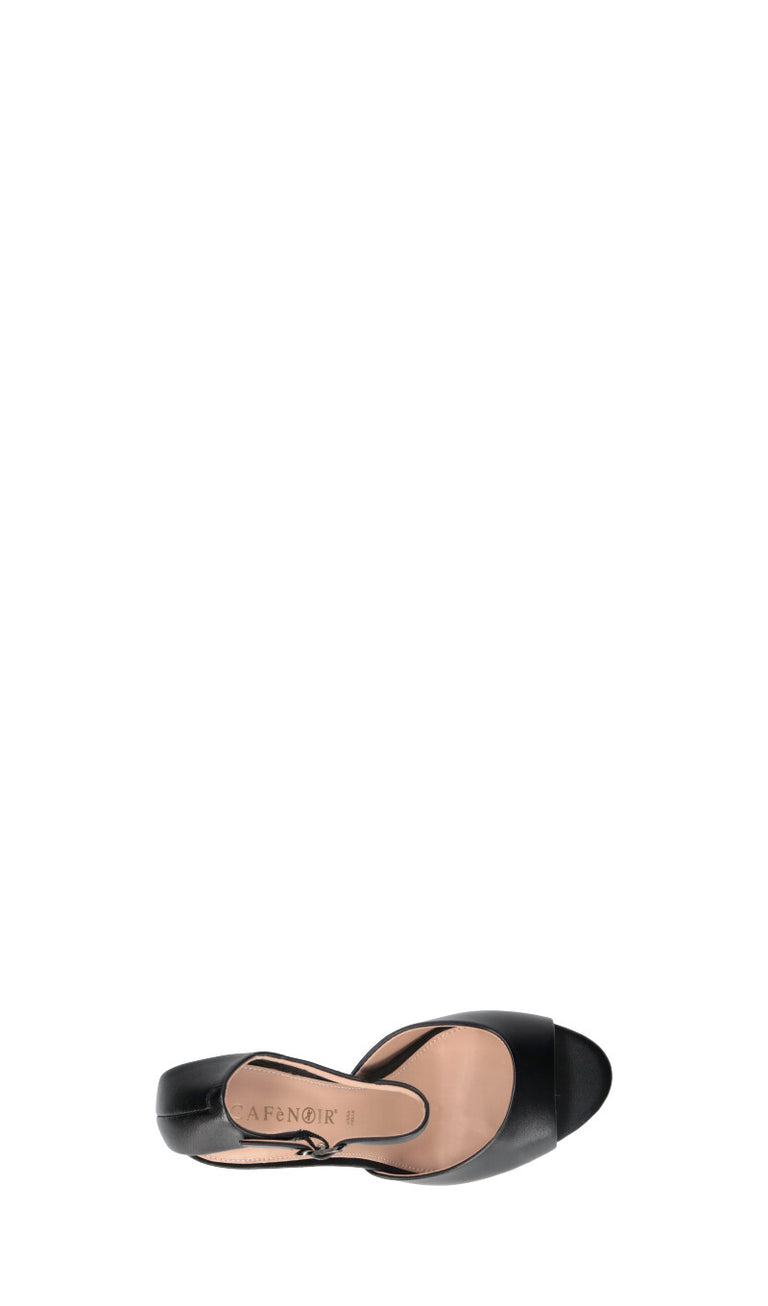 CAFéNOIR Sandalo donna nero in pelle