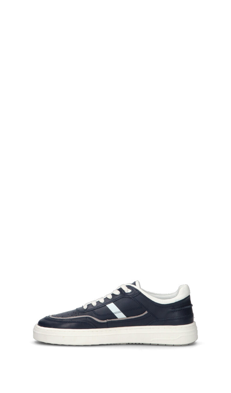 CAFéNOIR Sneaker uomo blu/bianca in pelle