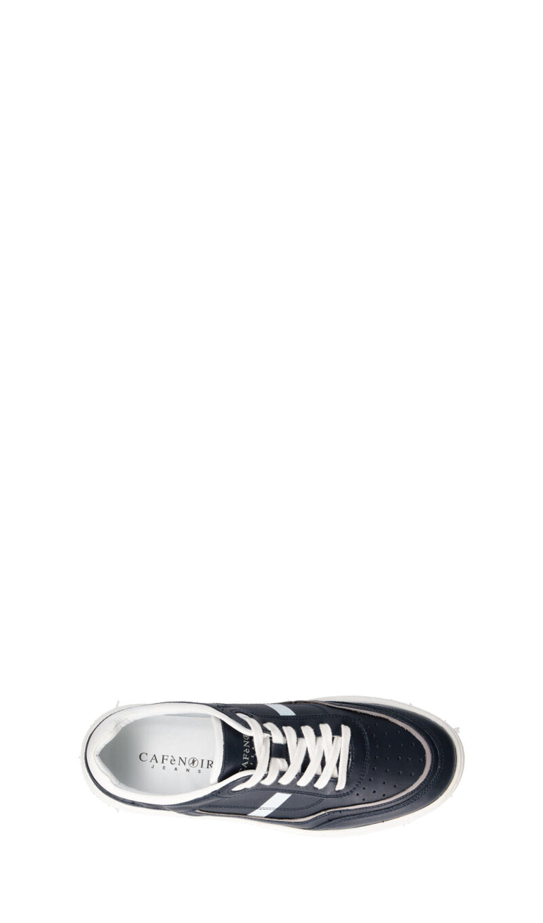 CAFéNOIR Sneaker uomo blu/bianca in pelle