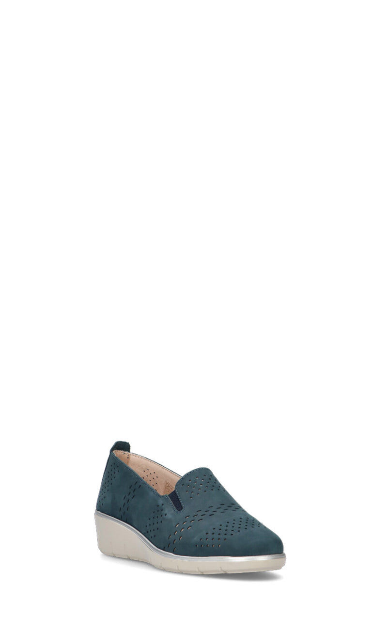 CAMILA Scarpa comfort donna blu in pelle