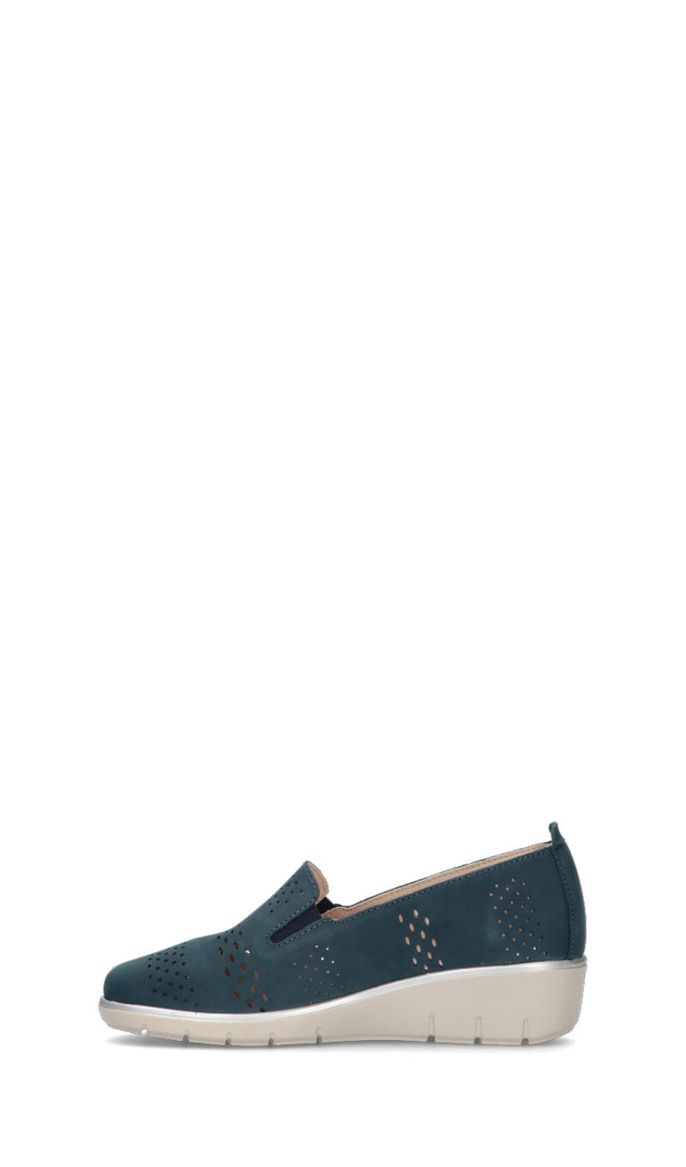 CAMILA Scarpa comfort donna blu in pelle