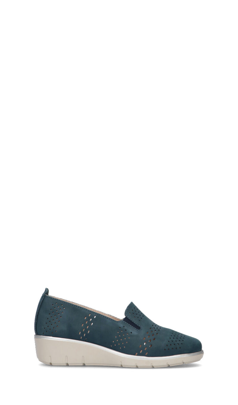 CAMILA Scarpa comfort donna blu in pelle