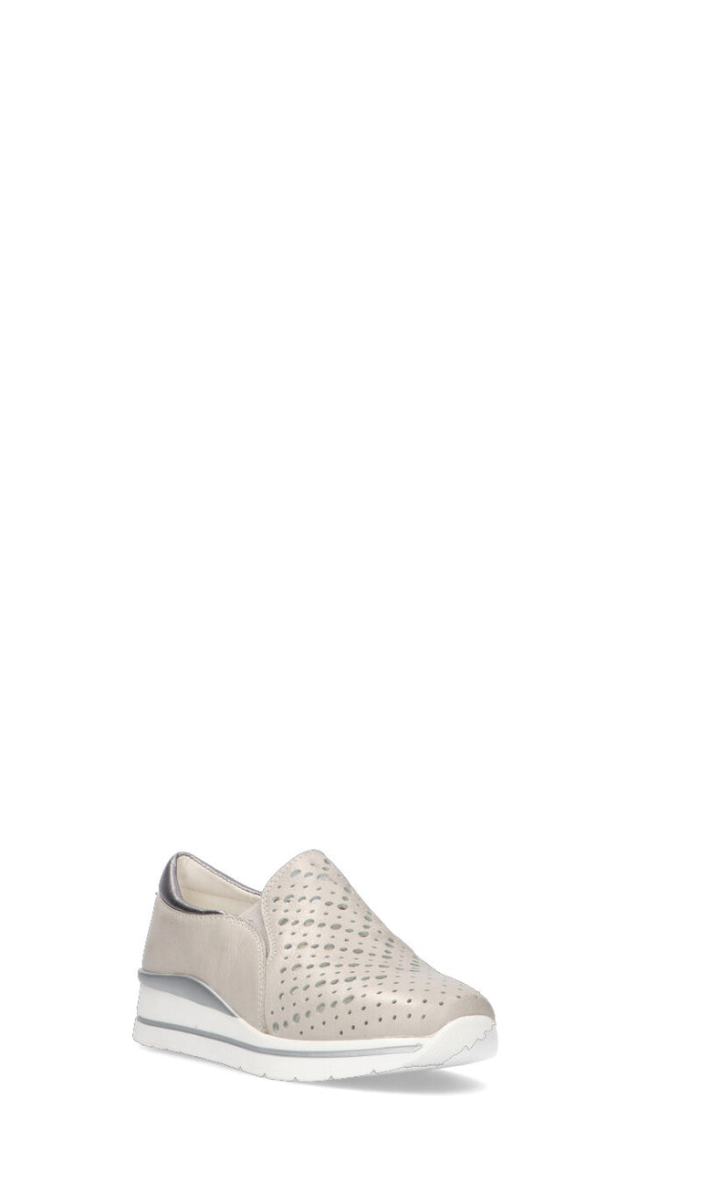 CAMILA Scarpa comfort donna panna in pelle