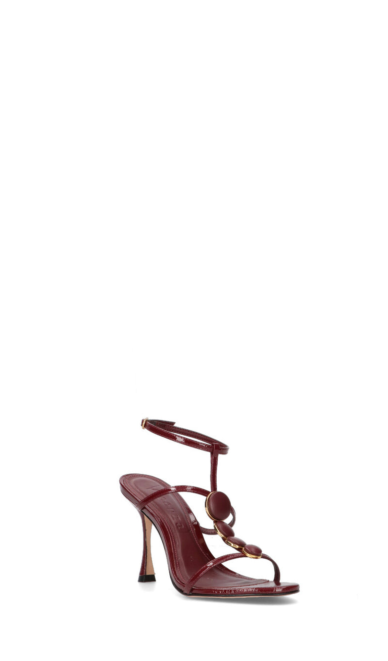 VICENZA Sandalo donna bordeaux in pelle