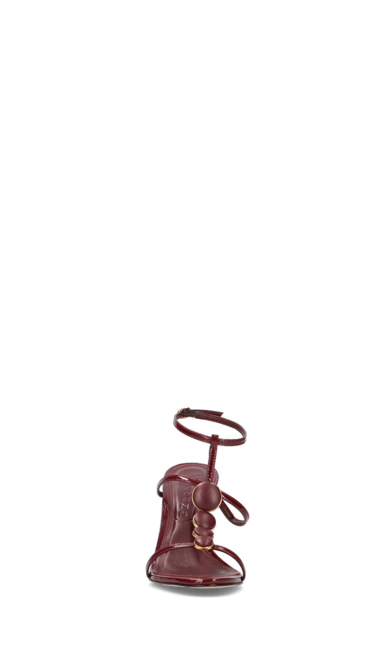 VICENZA Sandalo donna bordeaux in pelle