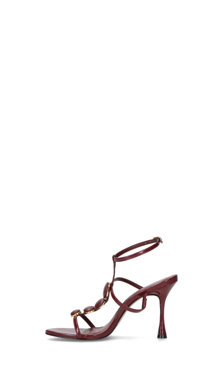 VICENZA Sandalo donna bordeaux in pelle