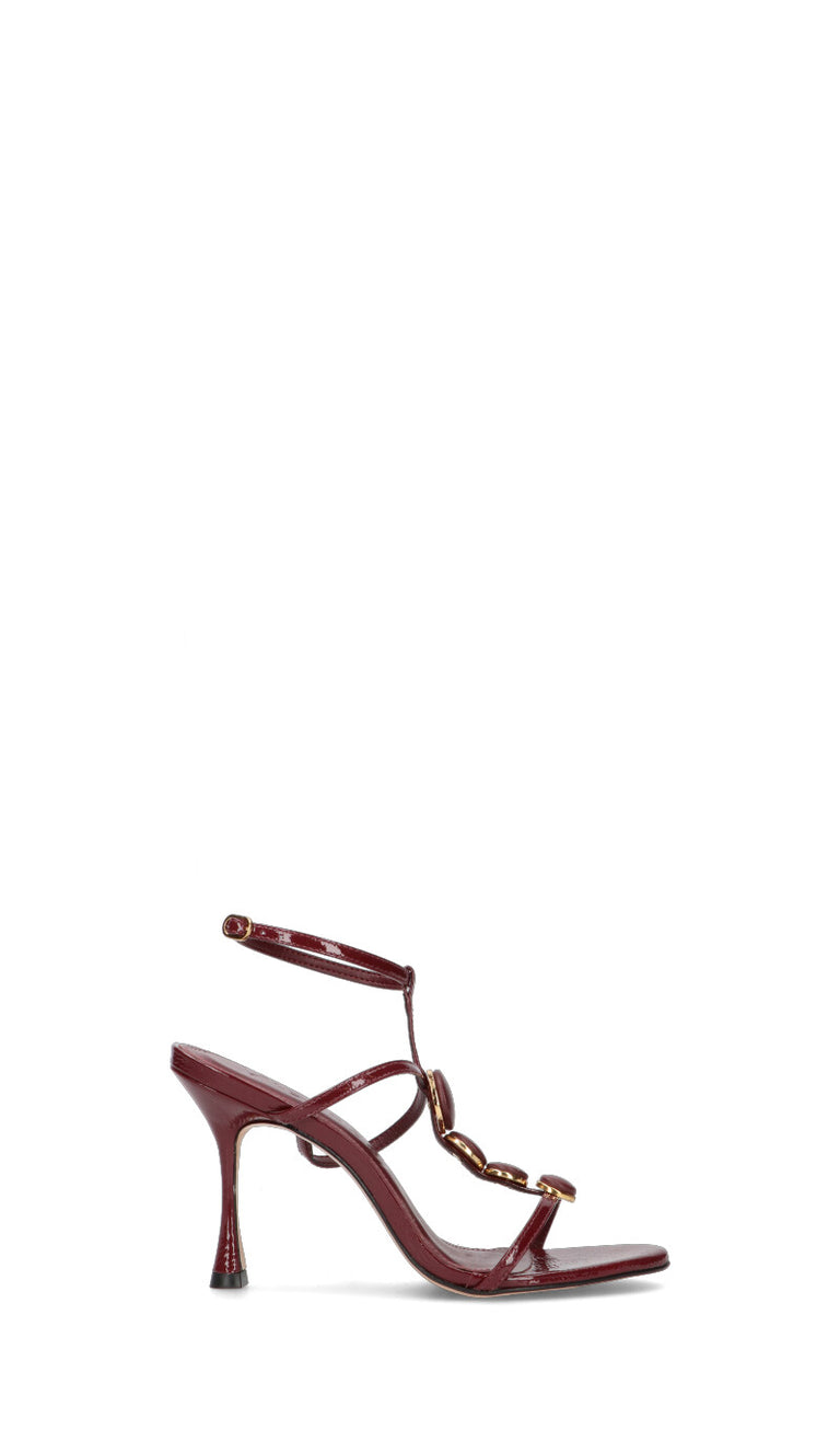 VICENZA Sandalo donna bordeaux in pelle