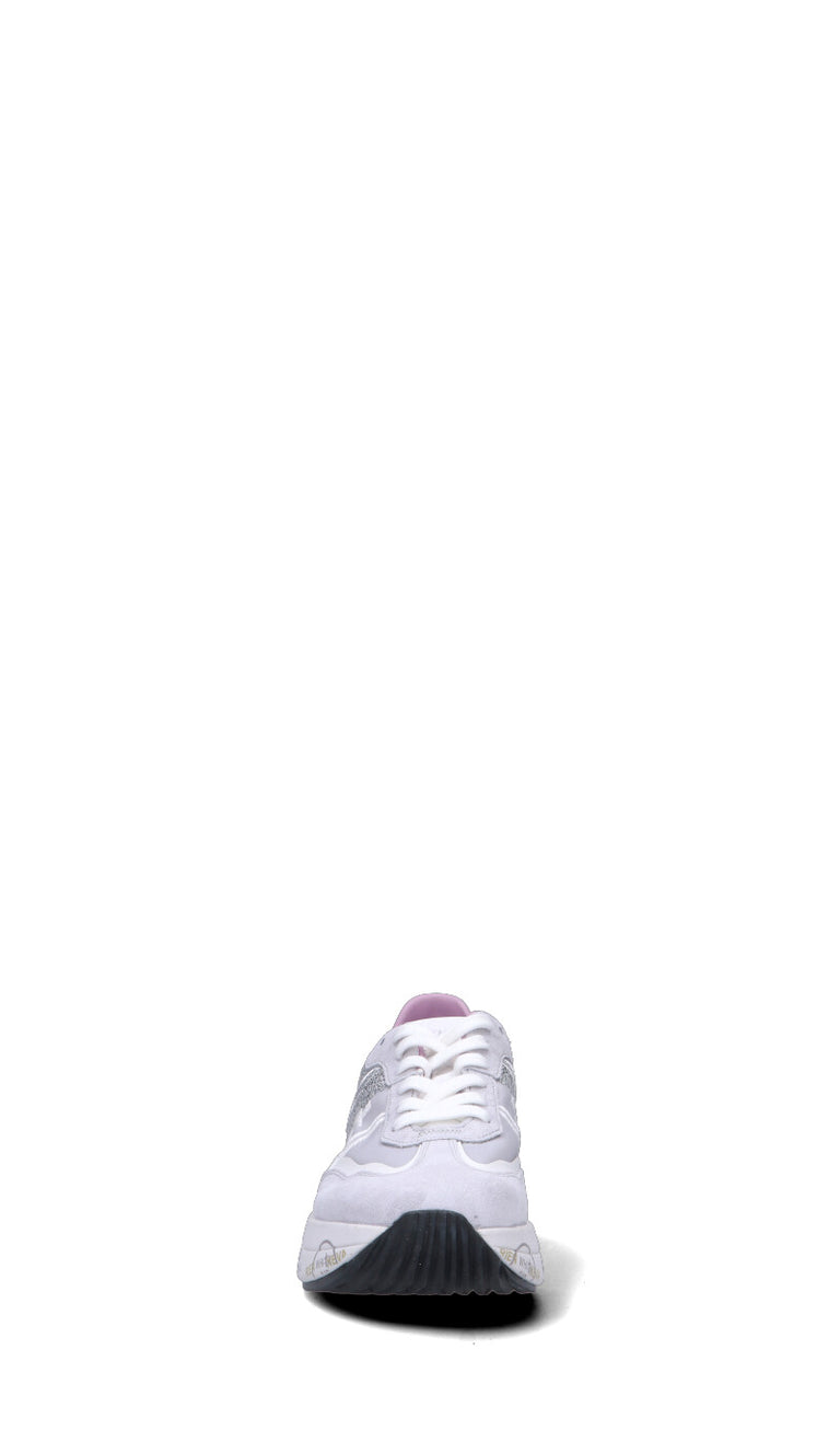 PREMIATA Sneaker donna bianca/grigia/rosa in suede
