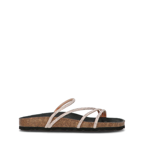 GRUNLAND Ciabatta donna platino