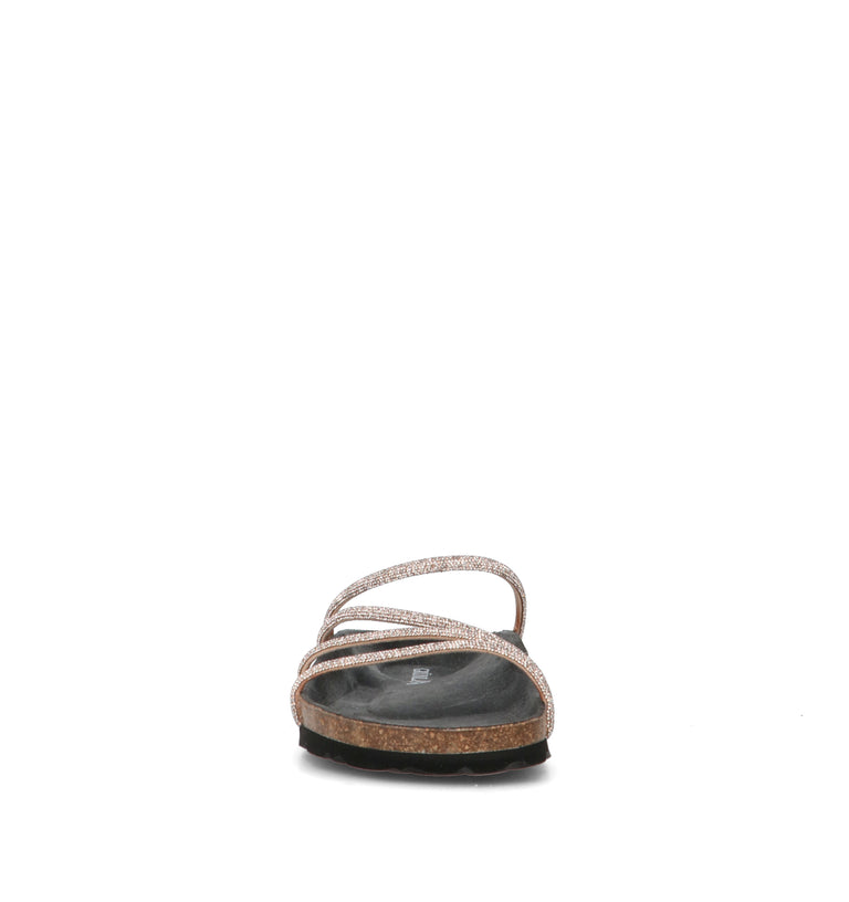 GRUNLAND Ciabatta donna platino