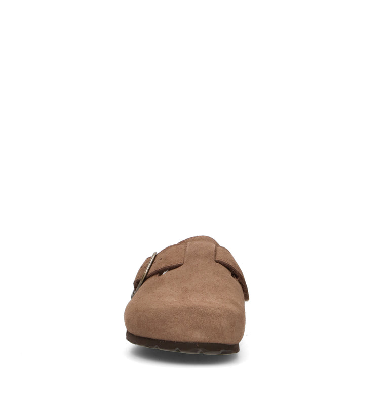 GRUNLAND Ciabatta donna taupe in suede