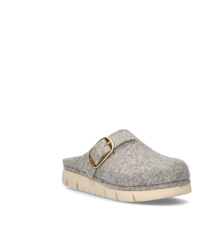 GRUNLAND Pantofola donna grigia