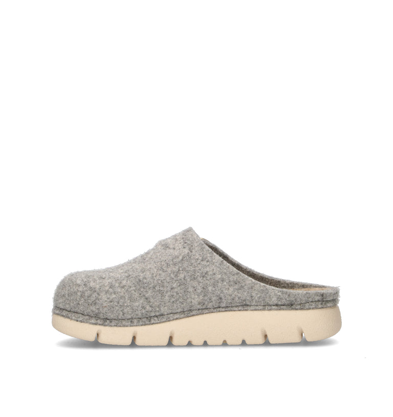 GRUNLAND Pantofola donna grigia