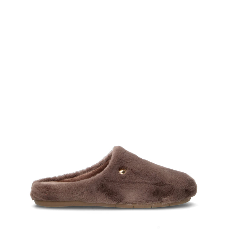 GRUNLAND Pantofola donna taupe