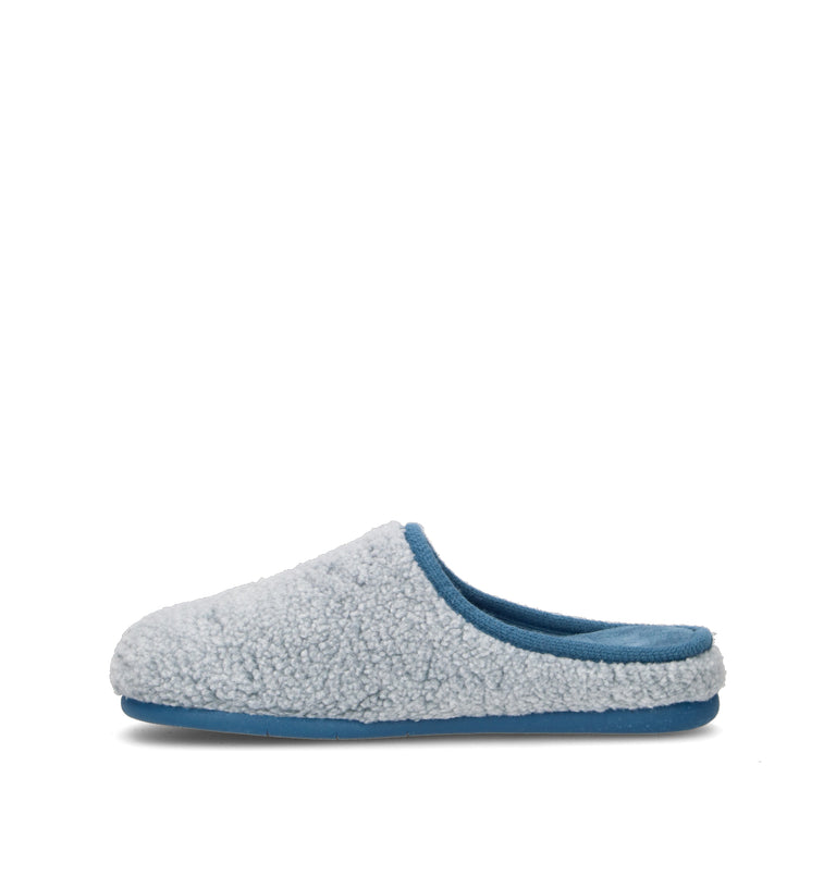 GRUNLAND Pantofola donna azzurra