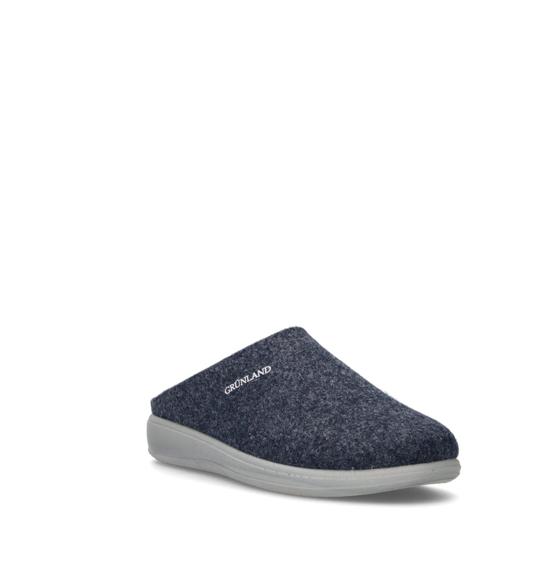 GRUNLAND Pantofola donna blu