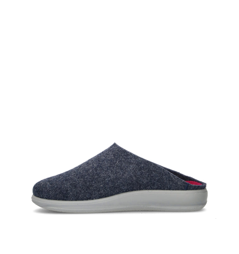 GRUNLAND Pantofola donna blu