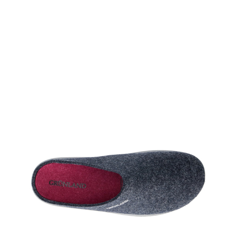 GRUNLAND Pantofola donna blu