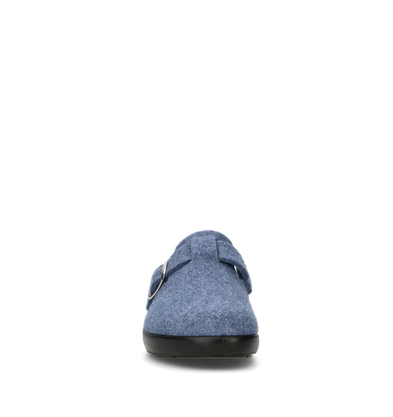 GRUNLAND Pantofola donna blu