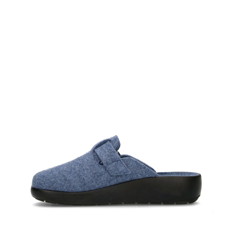 GRUNLAND Pantofola donna blu