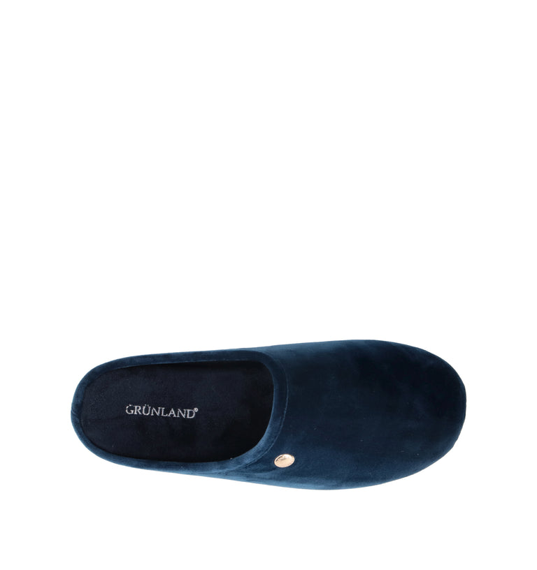 GRUNLAND Pantofola donna blu