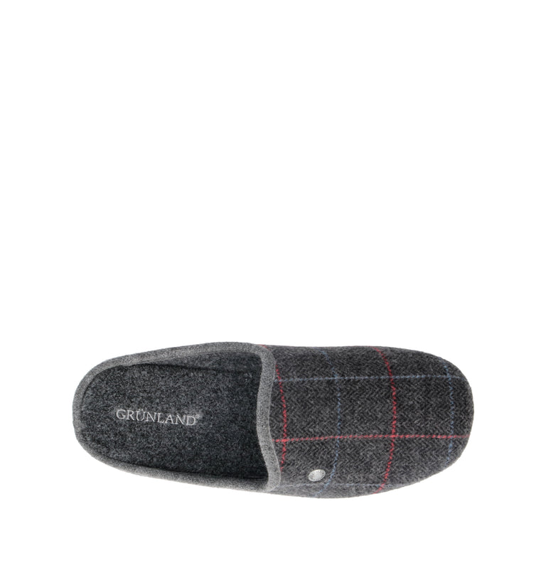 GRUNLAND Pantofola uomo grigio