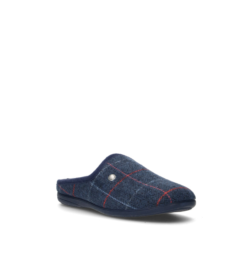 GRUNLAND Pantofola uomo blu