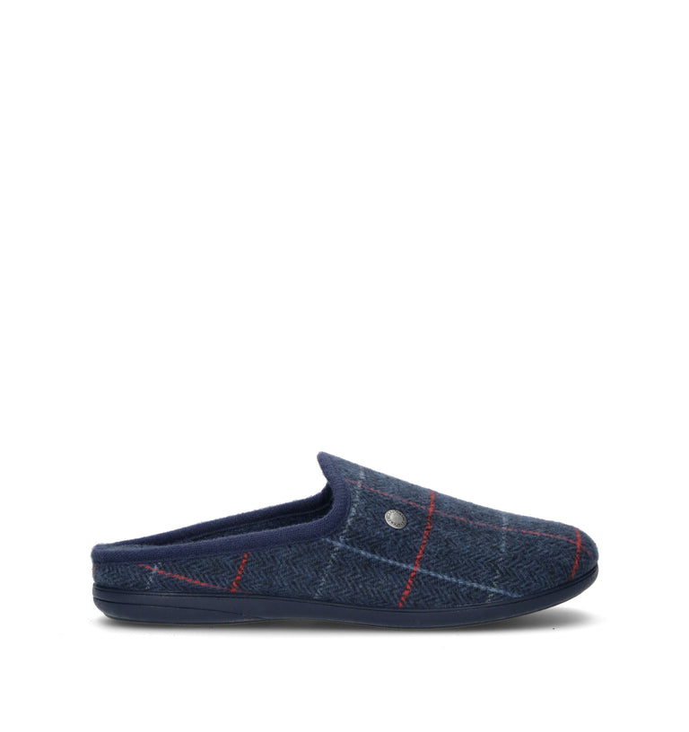 GRUNLAND Pantofola uomo blu