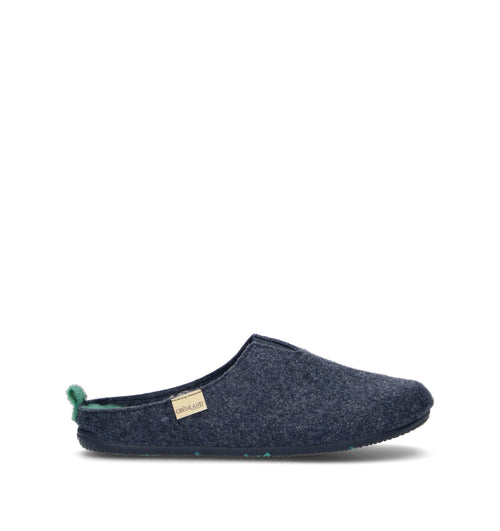 GRUNLAND Pantofola uomo blu