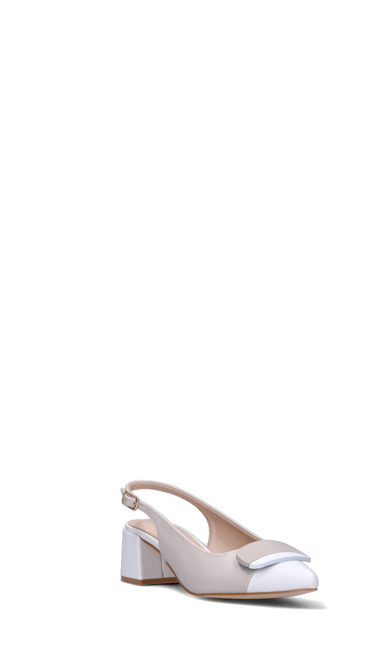 CATCH JUICE Slingback donna beige/bianca