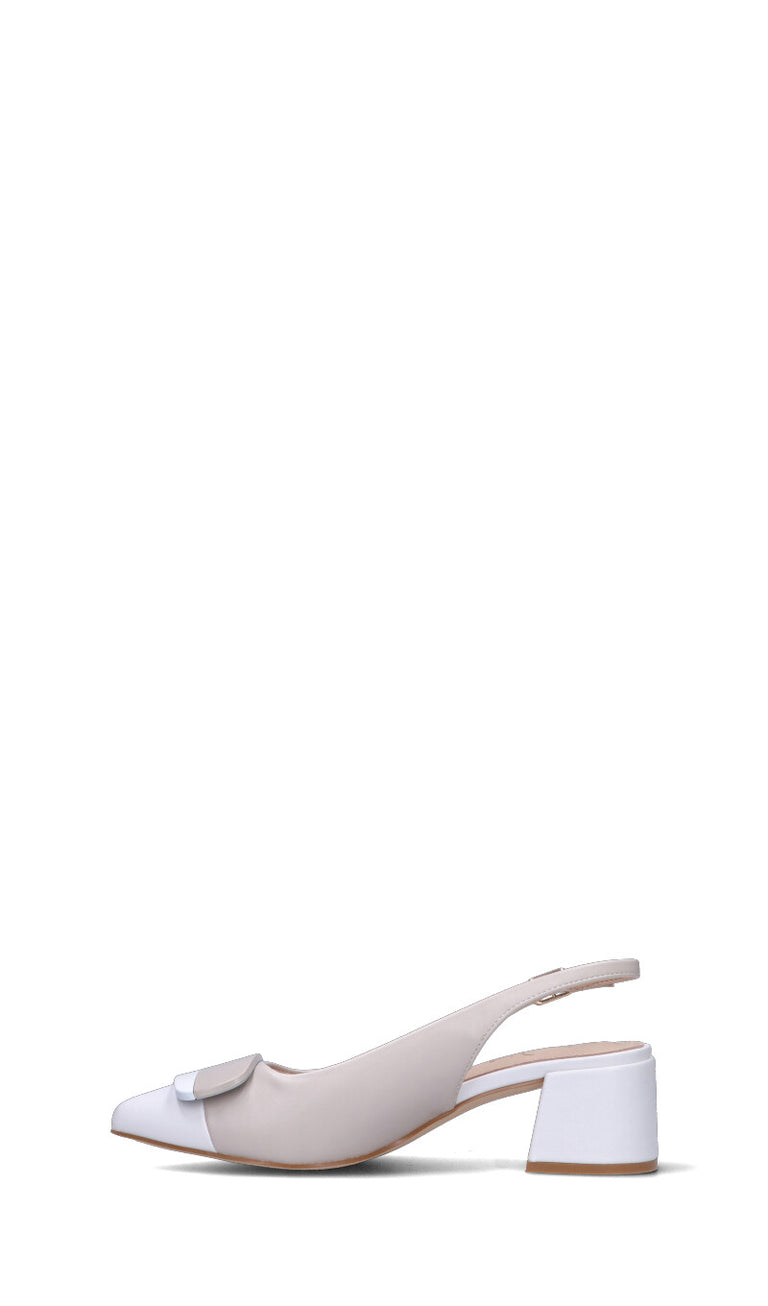 CATCH JUICE Slingback donna beige/bianca