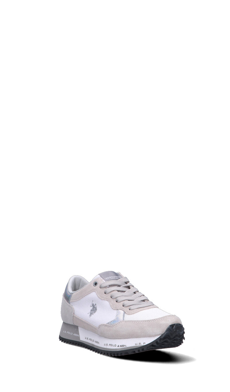 U.S. POLO ASSN. Sneaker donna bianca in suede