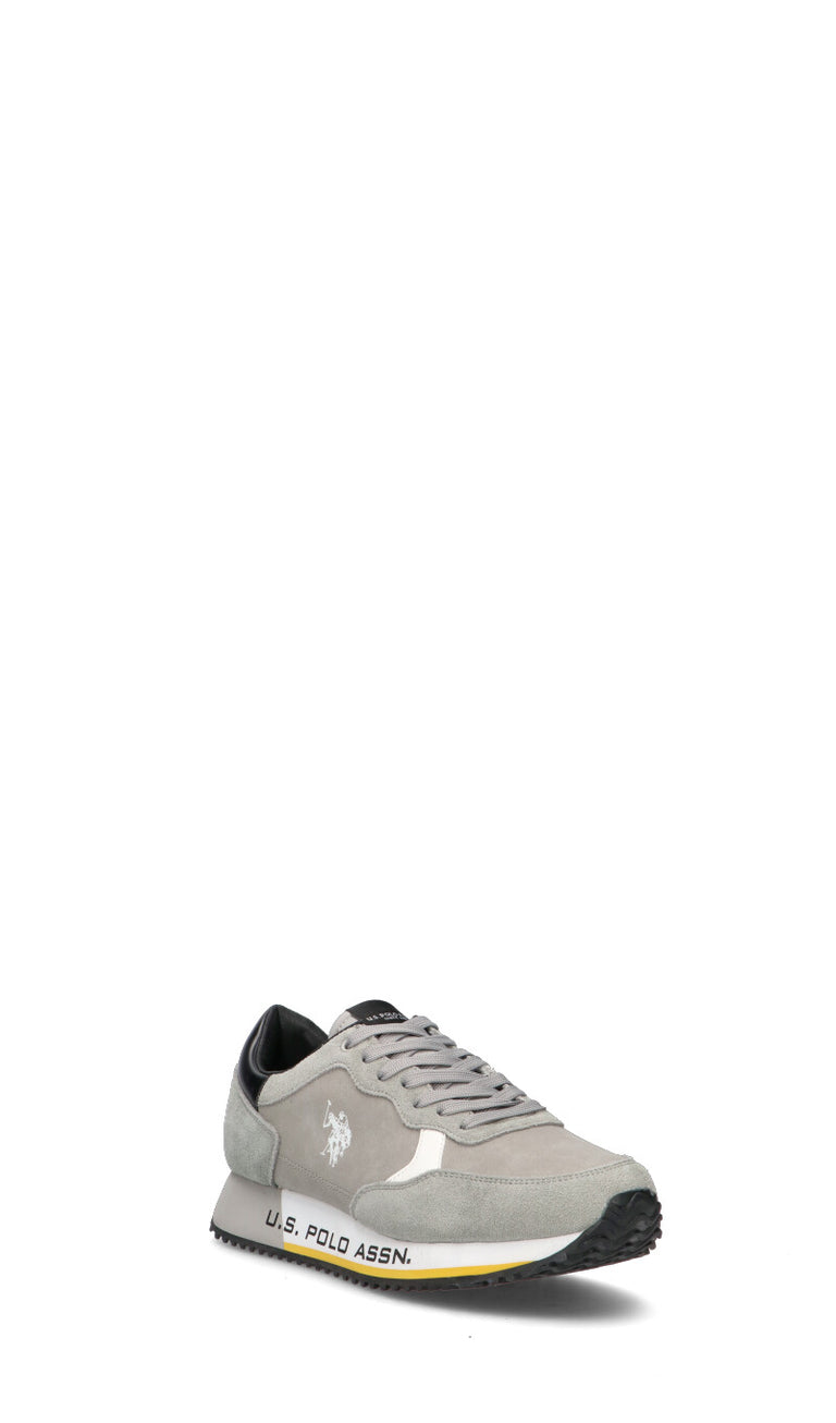 U.S. POLO ASSN. Sneaker uomo grigia/marrone/nera in suede