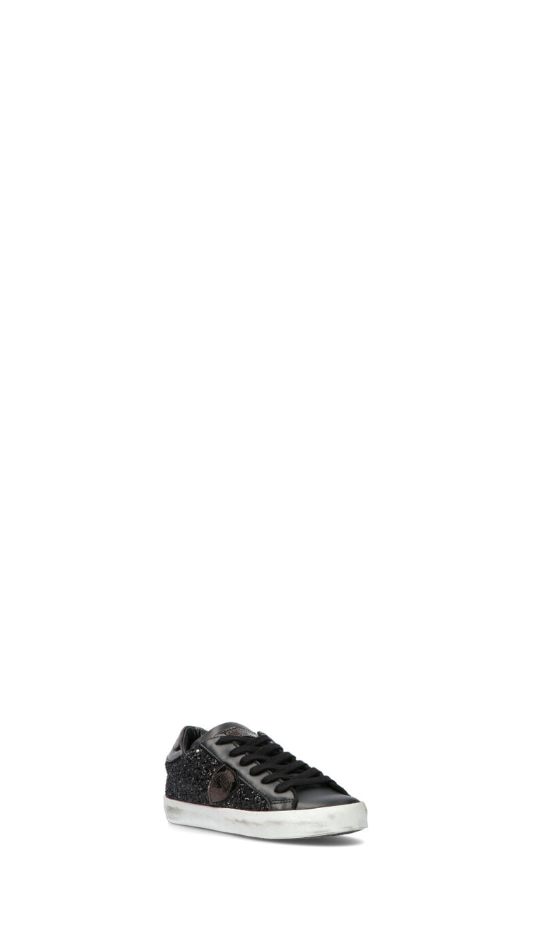 PHILIPPE MODEL Sneaker bimba nera in pelle