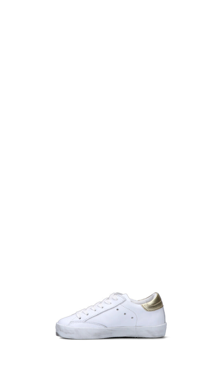 PHILIPPE MODEL Sneaker bimba bianca/gialla in pelle