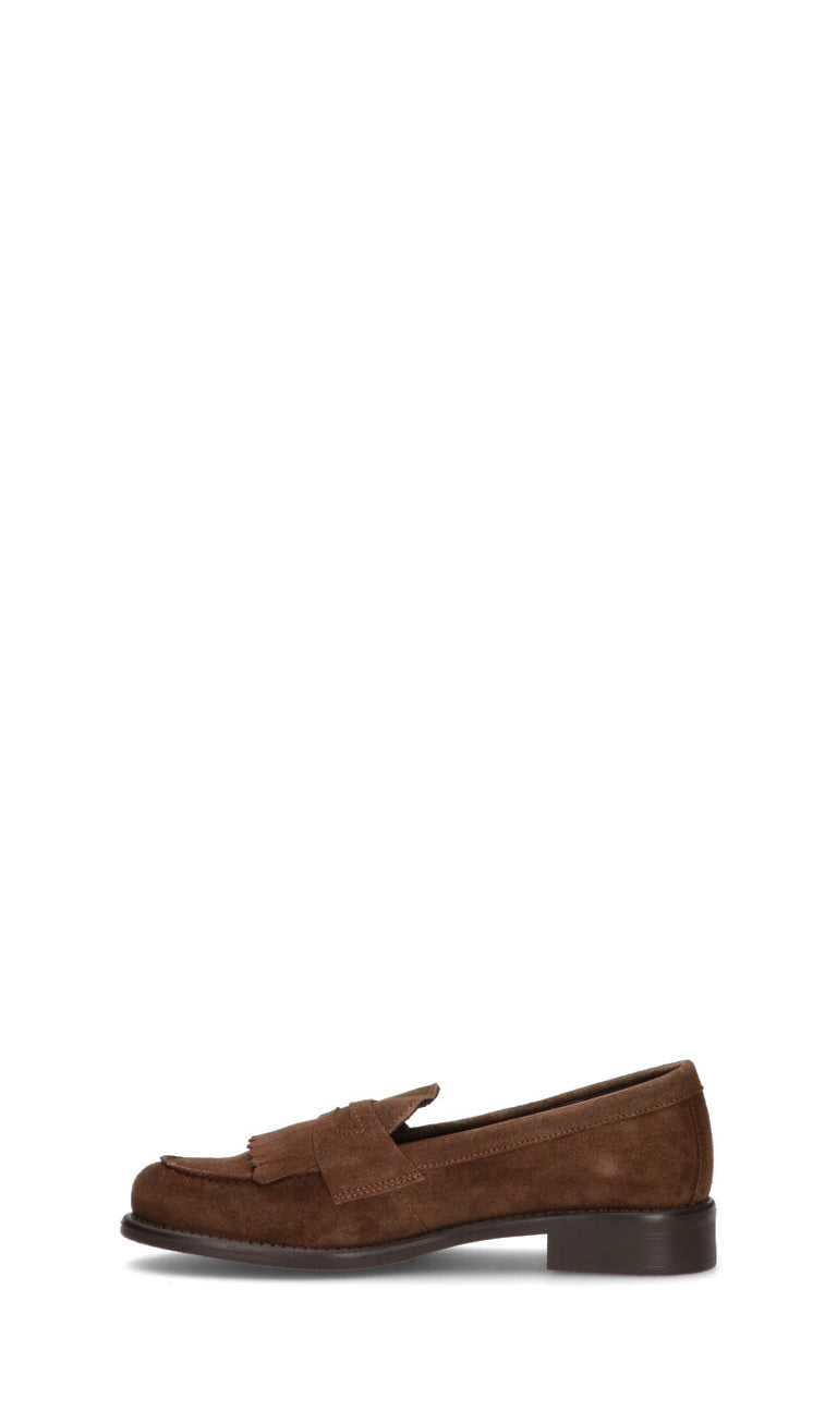WEDO Mocassino donna marrone in suede