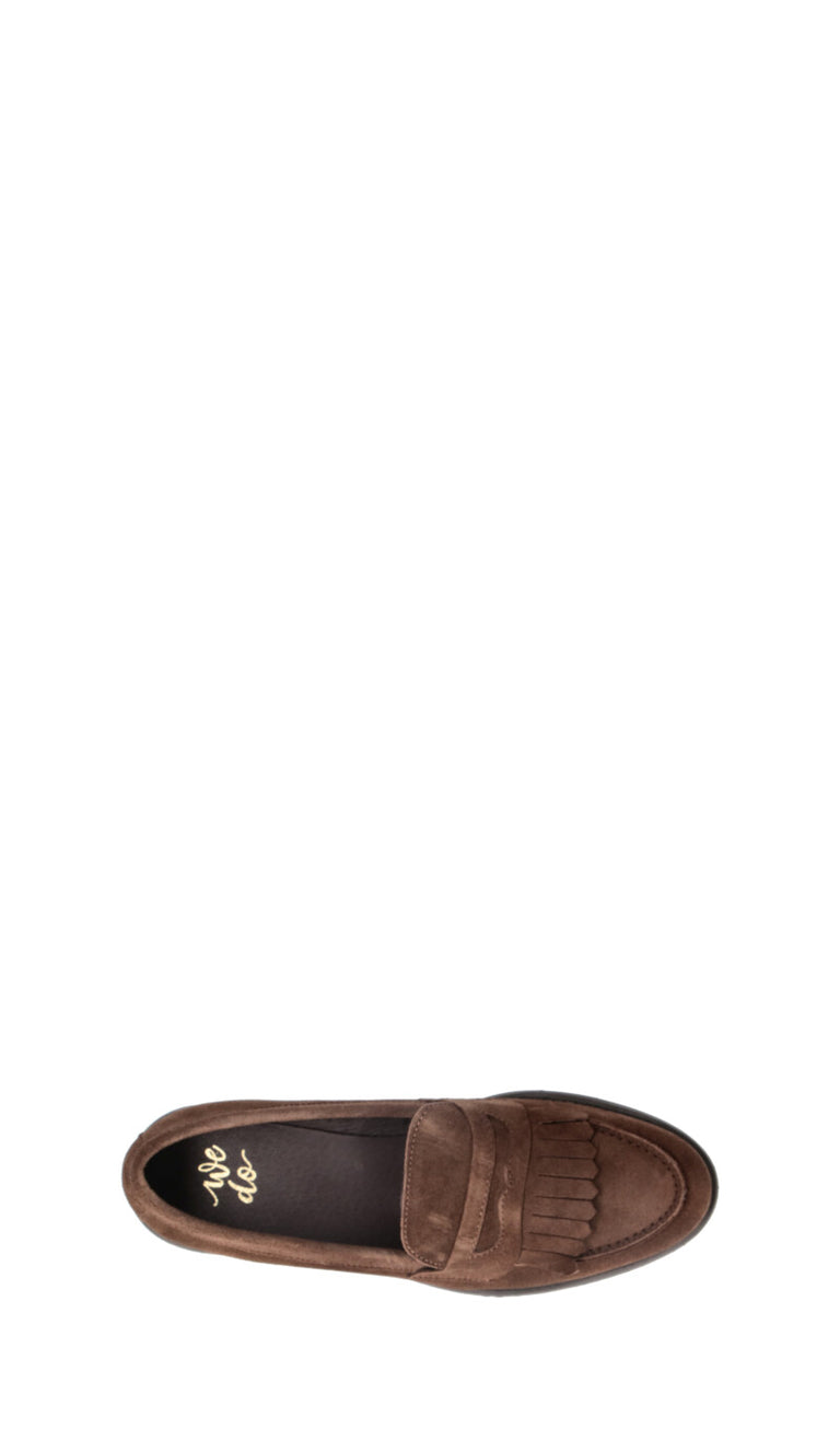 WEDO Mocassino donna marrone in suede