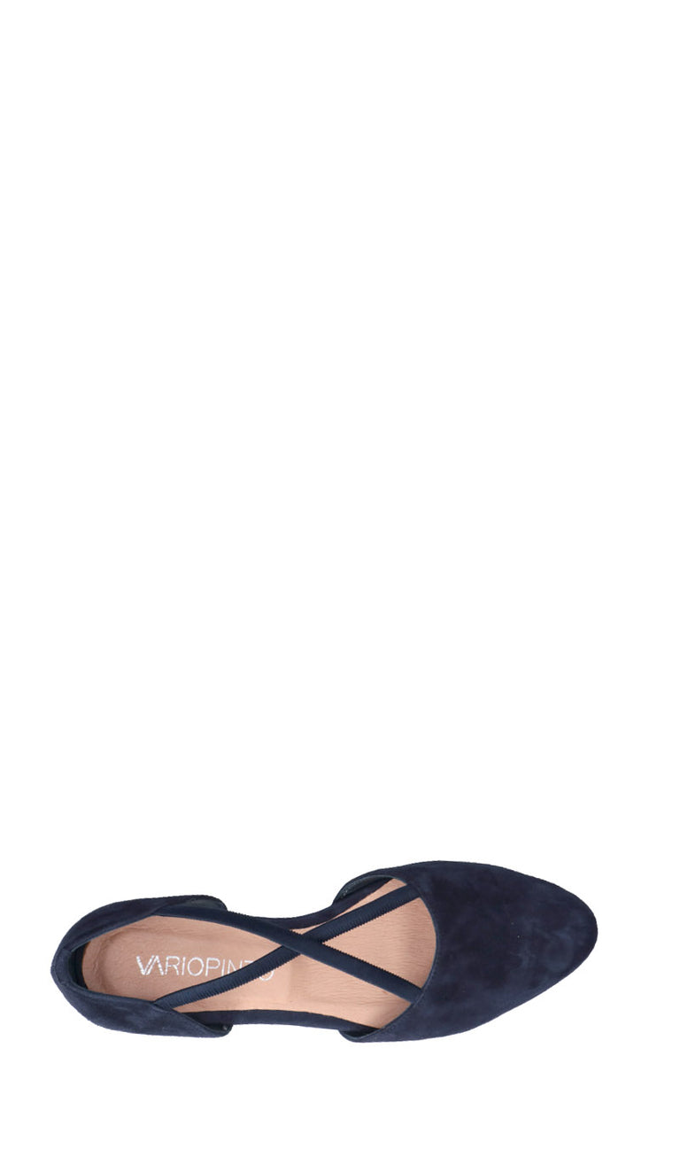 VARIOPINTO Ballerina donna blu in suede