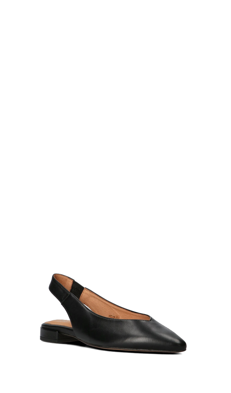 WEDO Slingback donna nera in pelle