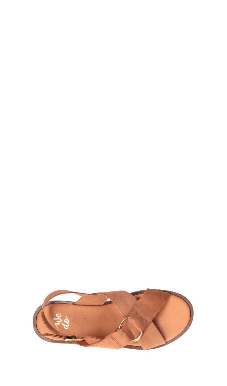WEDO Sandalo donna marrone in suede