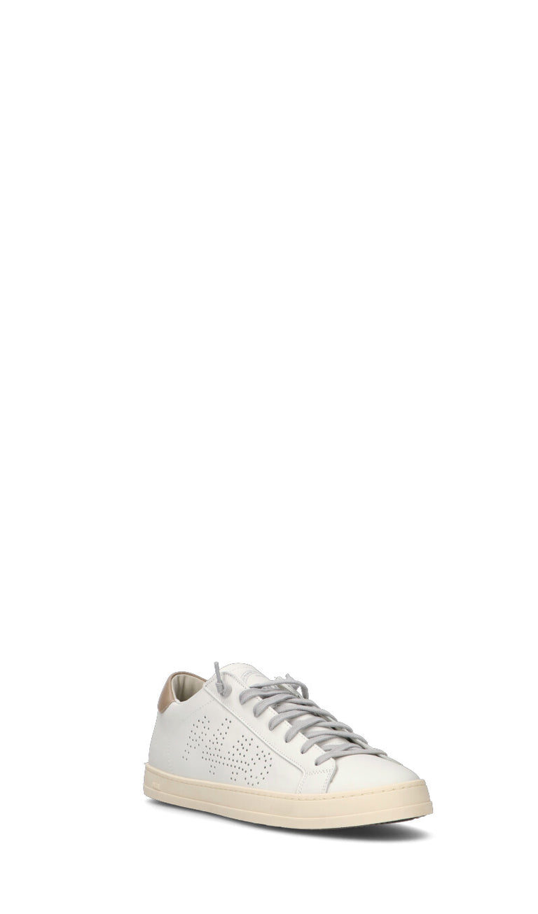 P448 Sneaker uomo bianca in pelle