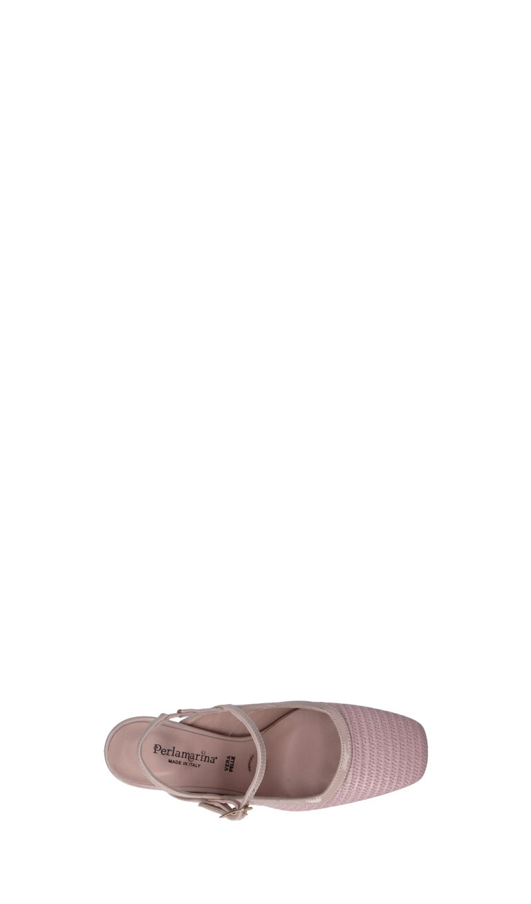 PERLAMARINA Decollete donna rosa/beige