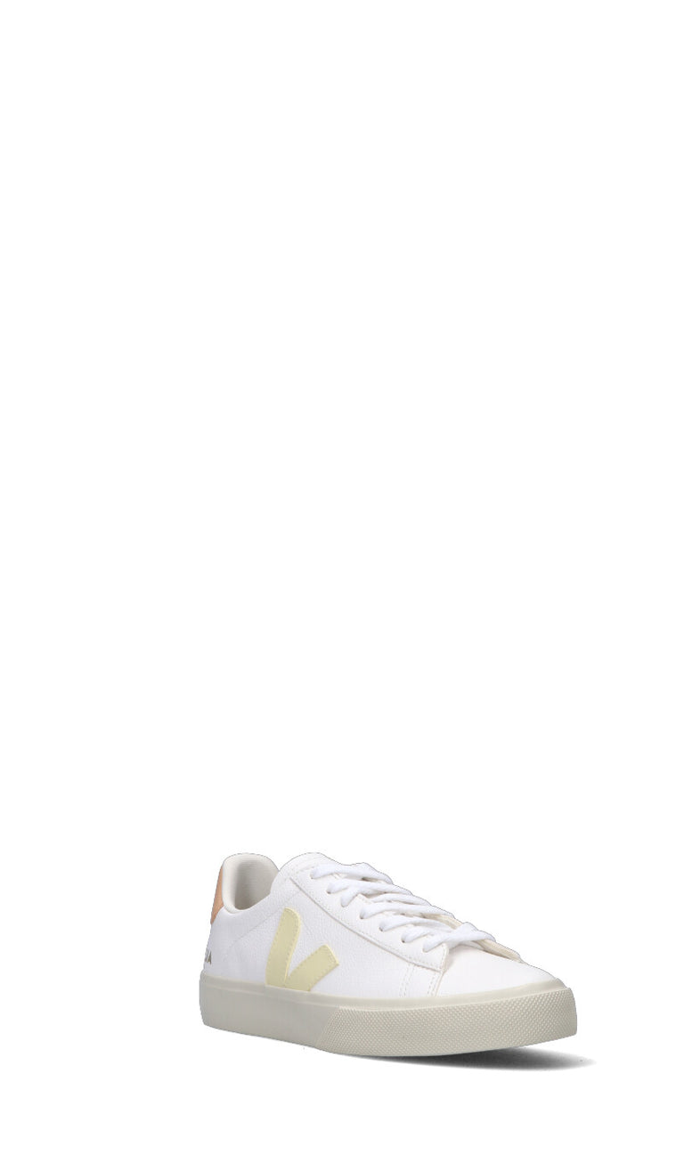 VEJA Sneaker donna bianca/rosa in pelle
