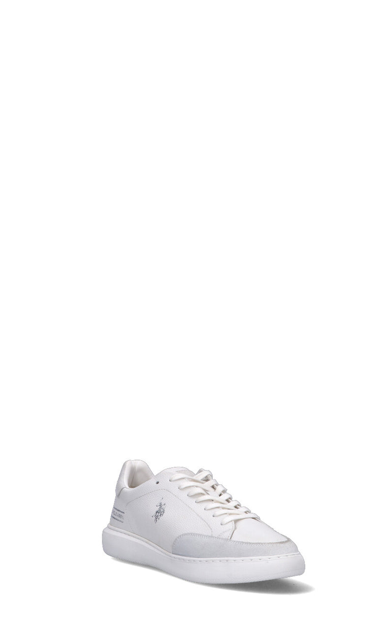 U.S. POLO ASSN. Sneaker uomo bianca in pelle